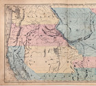 1850 Western Territories - United States Map Oregon - Nebraska - Utah