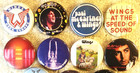Paul Mccartney Pin Button Lot 14 Small Wings Band Beach Boys The Kinks Monkees