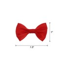 100pcs Red Bow Ties 1 5 x1  Mini Bowknot For Crafting Little Satin Bows Bulk