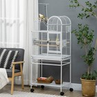 55 Large Bird Cage Parrot Cage Rolling Stand Cockatiel Budgie Canary Pet House