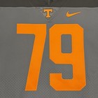 Tennessee Vols Nike Football Game Used Jersey Smokey Grey  79 Team Issued
