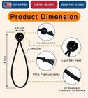35 Pack Ball Bungee Cords 6 Inch Black Heavy Duty Tarp Tent Canopy Tie Downs