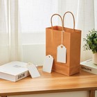 100 Pcs 3 5 X 2 Inches White Paper Gift Tags With String For Christmas By