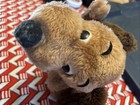 Cute 1973 R Dakin   Co 10    Brown Plush Stuffed Puppy Dog Vintage