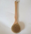 Premium Natural Bristle Wooden Bath Shower Body Back Dry Skin Brush Spa Scrubber
