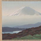 Original Japanese Hanging Scroll Kakejiku Mt Fuji Zen Art Signed Double Box
