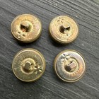 Vintage Gold Tone Eagle Crest W  Crown Metal Shank Buttons Coat Blazer Sewing