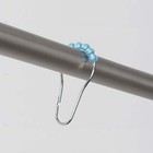 Waterproof Watercolor Marble 30  Recycled Peva Shower Curtain Set   Hooks