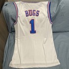 Space Jam Buggs Bunny Jersey  1 Size 2xlwhite Basketball Tune Squad  