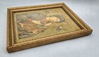 Vintage Bradley Religious Our Lady Of Perpetual Help Icon Print Gold Tone Frame