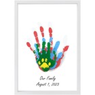 Family Handprint Kit - Diy Handmade Keepsake Wooden Frame - Family Gifts 