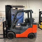 2020 Toyota 8fgcu30 6000lb Used Lp Gas Forklift Triple Mast Sideshift 5254 Hours