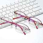 Progressive Multifocus Anti-blue Light Reading Glasses Half Frame Glasses Women