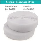 Sew On Hook And Loop Tape 5 8 Inch Wide 16 4 Feet Non Adhesive White Hook And