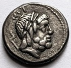 Roman Republic L Lucretius Trio Silver Denarius Neptune Dolphin 76   74 Bc Syd 784
