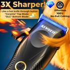 9000 Rpm Brushless Motor Professional Cordless Hair Clippers  Trimmer  Shaver