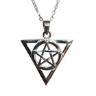 1st Degree Pendant Necklace Pentagram 925 Sterling Silver Witch Wicca Jewellery