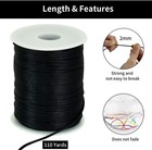 2mm X 110 Yards Black Nylon Cord Satin String For Bracelet Jewelry Ma   
