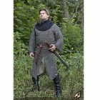 Riveted Round Chain Mail Shirt 9 Mm Large Size Full Sleeve Hauberk  X-mas Gift
