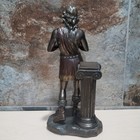 Hymenaeus Bronze Statue Sculpture Holding Two Doves Greek God Of Marriage Feasts