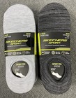 Skechers Men s Sport Ped Sock 16 Pair Black Gray White   Light Heather Gray Nwt
