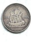 1924 Huguenot Commemorative Silver Half Dollar 50c Circulated