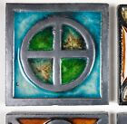 Set Of Four Portuguese Tiles  Antique Tiles 19th Century   Beautiful Abstract
