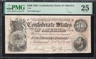 T-64 1864  500 Confederate Currency Pmg 25 Comment Civil War Bill 25484