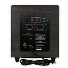 Acoustic Audio Psw10 Home Theater Powered Subwoofer Black Down Firing Sub