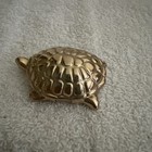 Vintage Avon Turtle Sweet Honesty Solid Perfume Compact Figurine Gold Tone