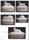 Vintage Milk Glass Collector Reference - Hen On Nest   Covered Animal Dishes Etc