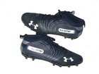 Darren Fells Houston Texans Game Worn Used Signed Blue Under Armour Nitro Cleats