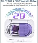 Karite Smart Paraffin Spa Wax Machine 1 1lb Auto Lid Timer Led White purple