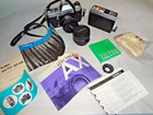 Vintage 70 s Yashica Electro Ax 35mm Camera Package Bag Flash Xtra Lens Filter
