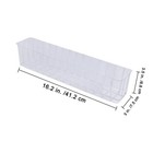 10 Pcs Plastic Planter Liners Clear 16 7  L X 3 5  W X H 