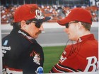 Dale Earnhardt Jr Signed 2000 W dale Sr  8 Budweiser Taz Chevy Nascar 8x10 Photo