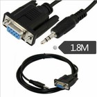 9 Pin Rs232 Db9 Female To 3 5mm Male Jack Plug Adapter Serial Data Cable 1 8m 