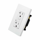 50pack 20amp Gfci Outlet Receptacle Tamper Resistant - Etl Gfi Tr Wr White Plate