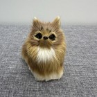 Vintage Miniature Realistic Pomeranian Figure Rare