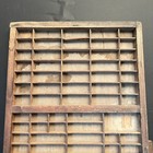 Antique Vtg Wooden Printers Tray Drawer Hamilton Letterpress Shadow Box 32x17