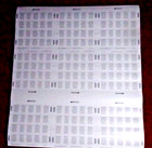 Us 4467-71 Sunday Funnies  uncut Press Sheet Error  Center 3 Panes Upside Down  