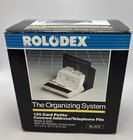 Vintage Rolodex S-300c 125 Card Petite Black New-old Stock   100 White Cards C24