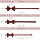 Mens Bowties Pre-tied Shape L -  19-99 Yrs   Adults  Full Age  36 Reddish Rust