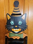 Vintage Black Cat Wall Hanger 33 Inches Long