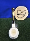 Mbsd Classic Smooth Block Meerschaum Pipe Bent Rhodesian Acrylic Army Stem  Bag
