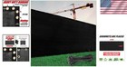 6  X 50  Black Fence Privacy Screen  Backyard Fabric Mesh Tarp Garden Windscreen