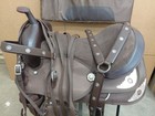 Synthetic Western Trail Saddle Show Barrel Racing Horse Tack 16