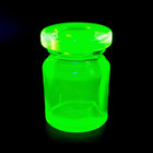 Uranium Yellow Glass Jar Vaseline Clear Yellow Glass Jar With Lid Art Deco
