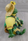 Russ Berrie 8 Inch Kathleen Critter Factory No  2611 Handpainted Gardening Frog