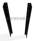 5 Space 5u  8 75   Steel Rack Mount Rail Pair Road Case Amp Mixer 10-32 Threaded